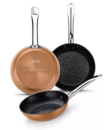 Monix Copper Juego 3 sartenes antiadherentes Monix Copper Juego 3 sartenes antiadherentes
