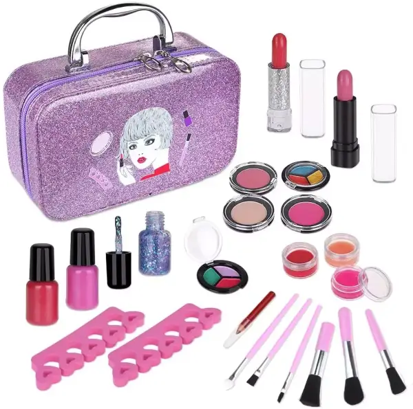 Kit de maquillaje para niños de 23 piezas Anpro Kit de maquillaje para niños de 23 piezas Anpro