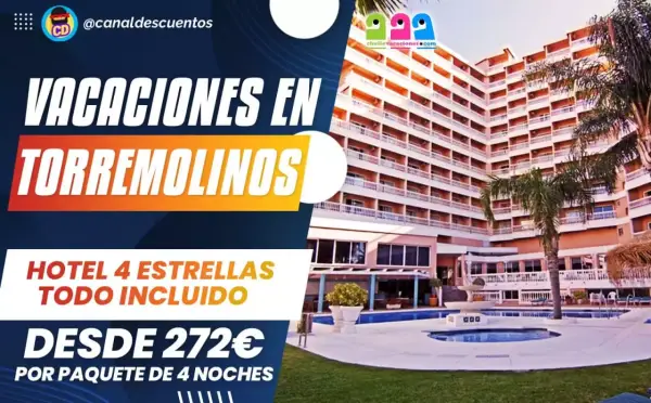 Vacaciones en Torremolinos en Hotel 4 estrellas con todo incluido Vacaciones en Torremolinos en Hotel 4 estrellas con todo incluido