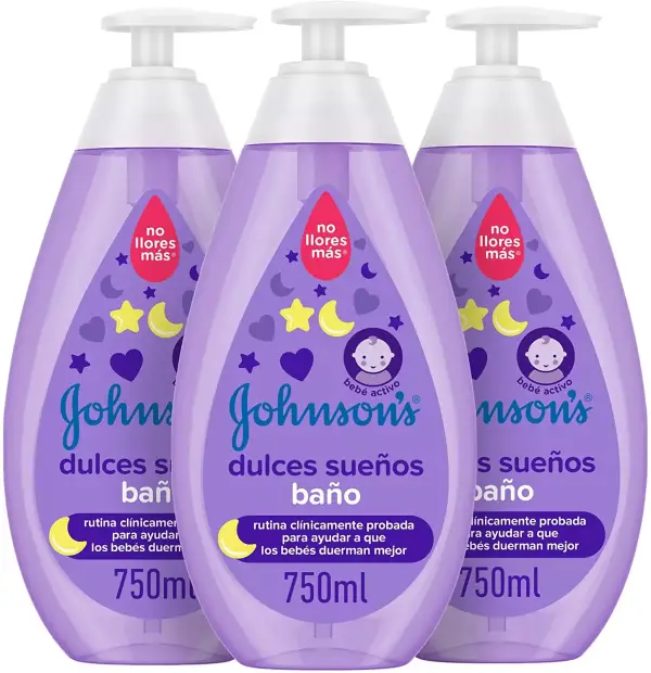 Pack de 3 Gel de Baño Dulces Sueños JOHNSON´S Pack de 3 Gel de Baño Dulces Sueños JOHNSON´S