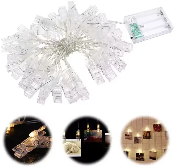 Cuerda de pinzas LED para fotos Cuerda de pinzas LED para fotos