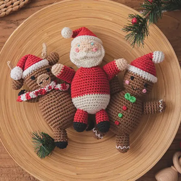 Muñeco de Santa Claus de croché Muñeco de Santa Claus de croché