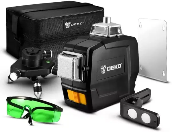 Set Nivel Laser de 12 líneas DEKO + Accesorios Set Nivel Laser de 12 líneas DEKO + Accesorios