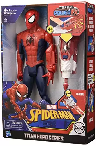 Spider-Man Titan Hero Power FX con Lanzador de Brazo, Hasbro Marvel Spider-Man Titan Hero Power FX con Lanzador de Brazo, Hasbro Marvel