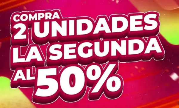 Compra 2 Unidades y Ahorra el 50% en 1 (selección juguetes) Compra 2 Unidades y Ahorra el 50% en 1 (selección juguetes)