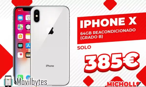 iPhone X 64GB Reacondicionado (Grado B) iPhone X 64GB Reacondicionado (Grado B)