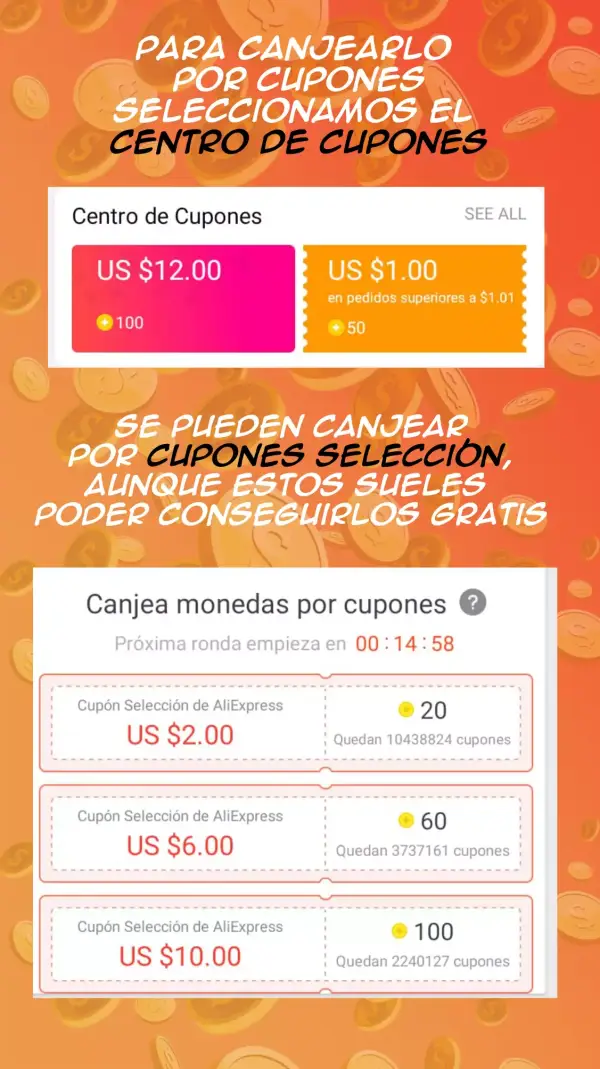 Guía de monedas de Aliexpress Guía de monedas de Aliexpress