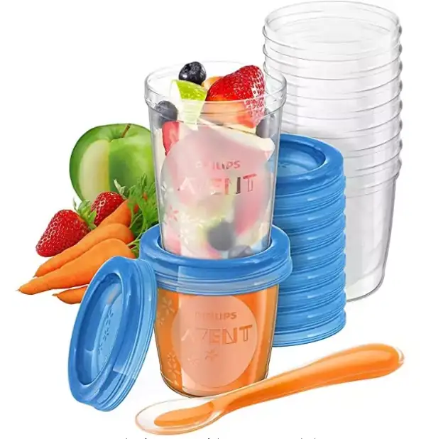 Juego de recipientes para comida de bebé Philips Avent Juego de recipientes para comida de bebé Philips Avent