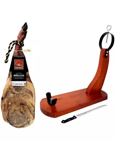 Navidul Paleta de Cebo Ibérica, Jamonero y Cuchillo - 4.25 kg Navidul Paleta de Cebo Ibérica, Jamonero y Cuchillo - 4.25 kg