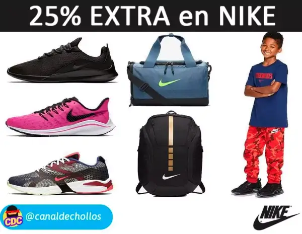 25% de dto. EXTRA en Nike 25% de dto. EXTRA en Nike