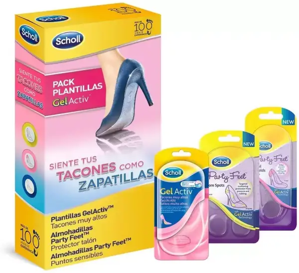 Scholl Gel Activ pack de 3 plantillas para tacon Scholl Gel Activ pack de 3 plantillas para tacon