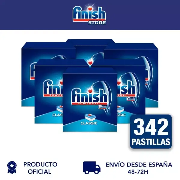 Pack 6 Pastillas para el Lavavajillas Finish Classic Pack 6 Pastillas para el Lavavajillas Finish Classic