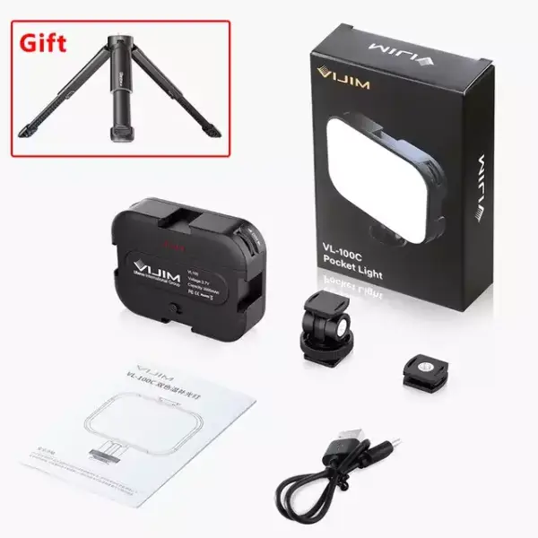 Foco LED portátil + trípode de regalo Foco LED portátil + trípode de regalo