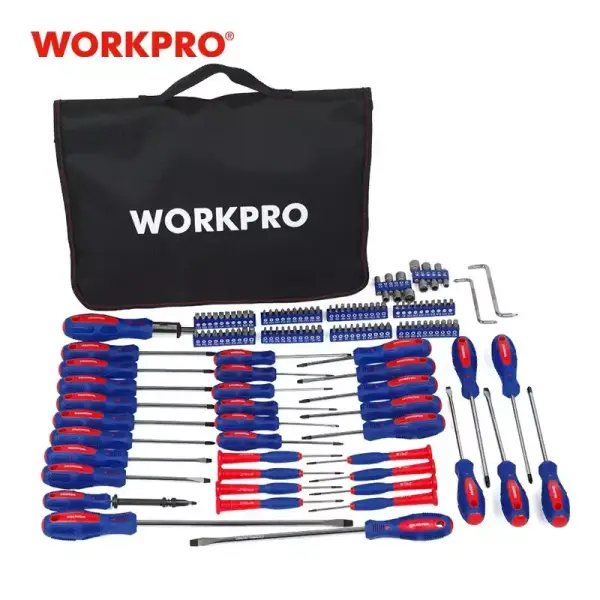 2x Sets de destornilladores Workpro con 130 piezas 2x Sets de destornilladores Workpro con 130 piezas