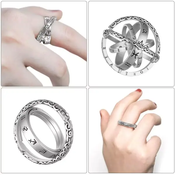 Anillo astronómico tallado Anillo astronómico tallado