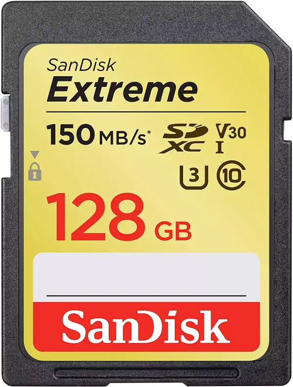 Tarjeta de memoria SDXC SanDisk Extreme 128GB Tarjeta de memoria SDXC SanDisk Extreme 128GB