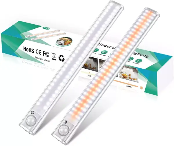 Pack 2 Luces para armario LED con sensor de movimiento Pack 2 Luces para armario LED con sensor de movimiento