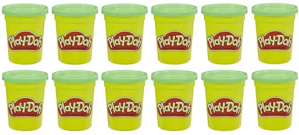 Pack 12 Botes Play Doh Verde Pack 12 Botes Play Doh Verde