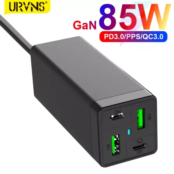 Cargador 85W con 4 entradas Cargador 85W con 4 entradas