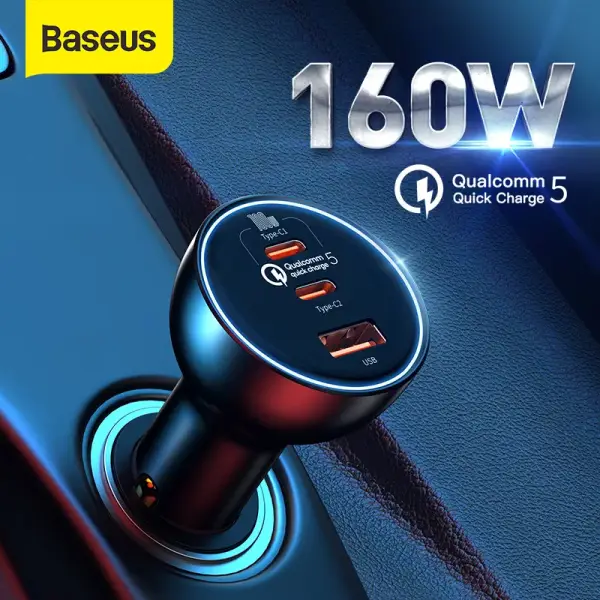 Cargador de coche Baseus 160W Cargador de coche Baseus 160W