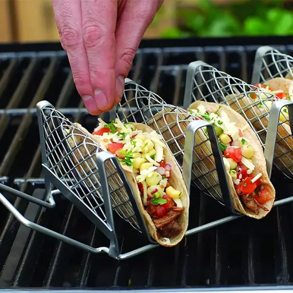 Estante de acero para tacos Estante de acero para tacos