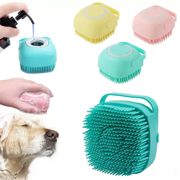Guantes de masaje de silicona para mascotas Guantes de masaje de silicona para mascotas