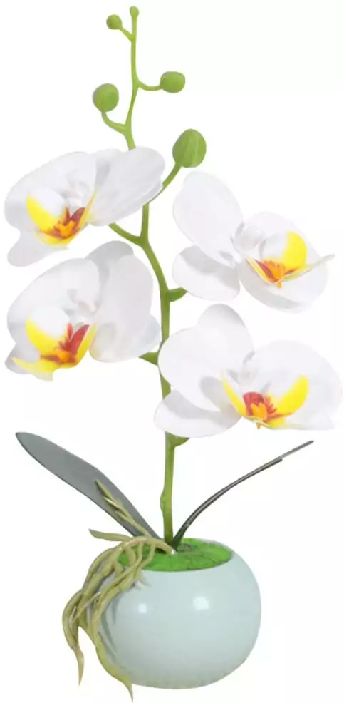 Mini maceta orquídeas mariposa artificiales Mini maceta orquídeas mariposa artificiales