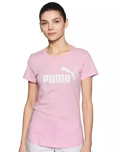 Camiseta de algodon PUMA Mujer - Rosa palido Camiseta de algodon PUMA Mujer - Rosa palido