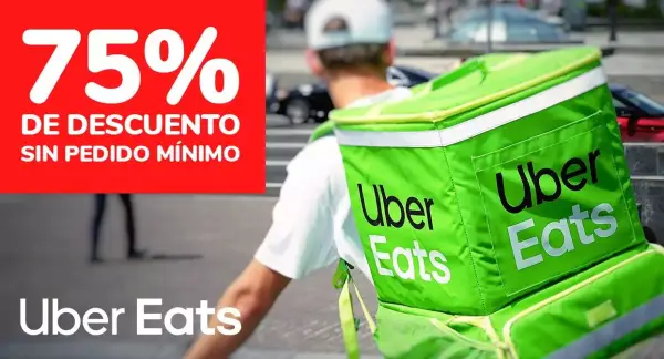 75% de dto. en Uber Eats 75% de dto. en Uber Eats