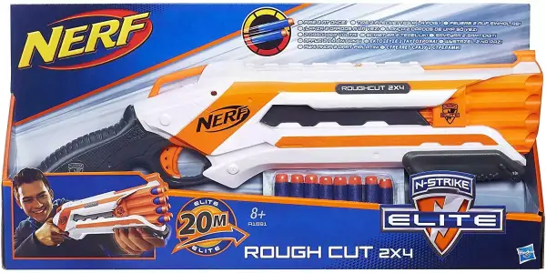 Lanzador Nerf Elite Rough Cut 2X4 de Hasbro Lanzador Nerf Elite Rough Cut 2X4 de Hasbro