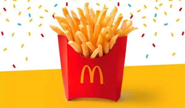 Patatas medianas en McDonald's Patatas medianas en McDonald's