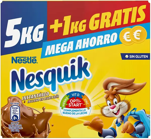 6KG Nesquik Cacao Soluble Instantáneo 6KG Nesquik Cacao Soluble Instantáneo