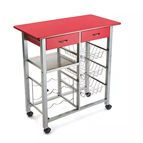 Carro verdulero de Cocina y botellero con ruedas Carro verdulero de Cocina y botellero con ruedas