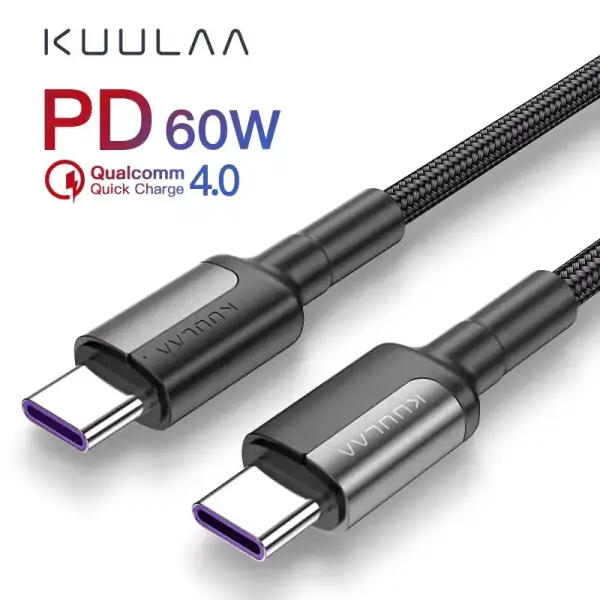 Cable USB-C 60W Carga Rápida Cable USB-C 60W Carga Rápida