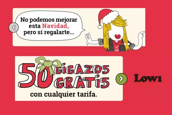 50GB con cualquier tarifa Lowi para clientes nuevos y existentes 50GB con cualquier tarifa Lowi para clientes nuevos y existentes