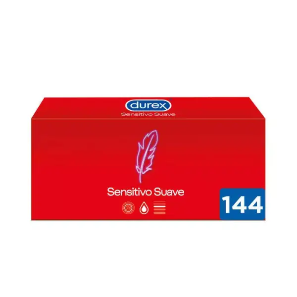 144 Preservativos Durex Sensitivo Suave Ultrafinos 144 Preservativos Durex Sensitivo Suave Ultrafinos