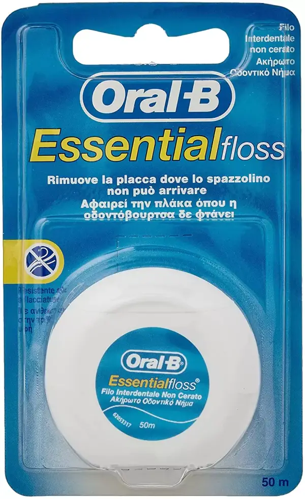 2x 50m Seda Dental Menta Oral-B Essential Floss 2x 50m Seda Dental Menta Oral-B Essential Floss