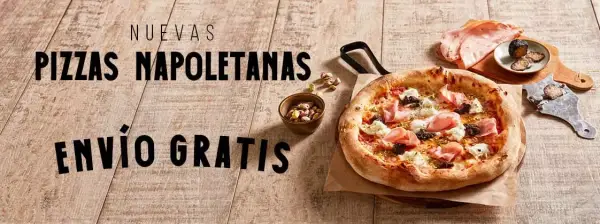 Disfruta de las nuevas pizzas napoletanas a domicilio con gastos de envío gratis Disfruta de las nuevas pizzas napoletanas a domicilio con gastos de envío gratis