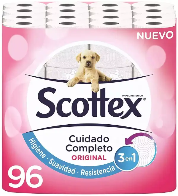 288 Rollos de Papel Higiénico Scottex Original 288 Rollos de Papel Higiénico Scottex Original