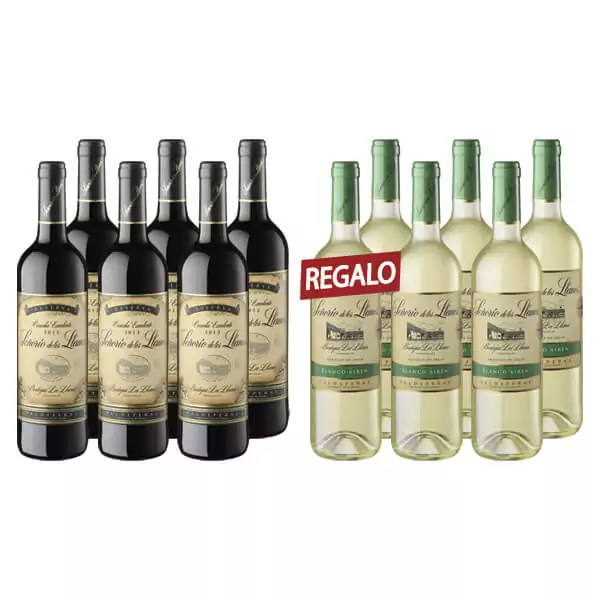 12 botellas x 750 ml Señorío de los Llanos D.O. Valdepeñas Tinto Reserva + Blanco Airén 12 botellas x 750 ml Señorío de los Llanos D.O. Valdepeñas Tinto Reserva + Blanco Airén