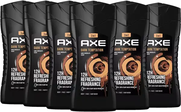 6x250ml Geles de ducha Axe Dark temptation 6x250ml Geles de ducha Axe Dark temptation