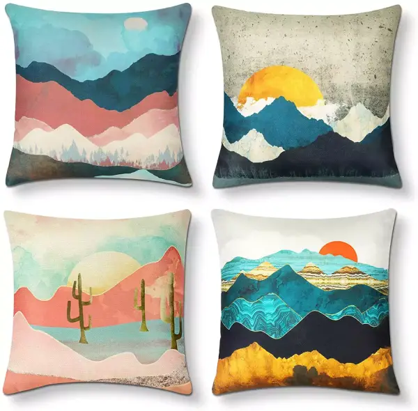 4x Fundas de cojín 45x45cm (varios modelos) 4x Fundas de cojín 45x45cm (varios modelos)