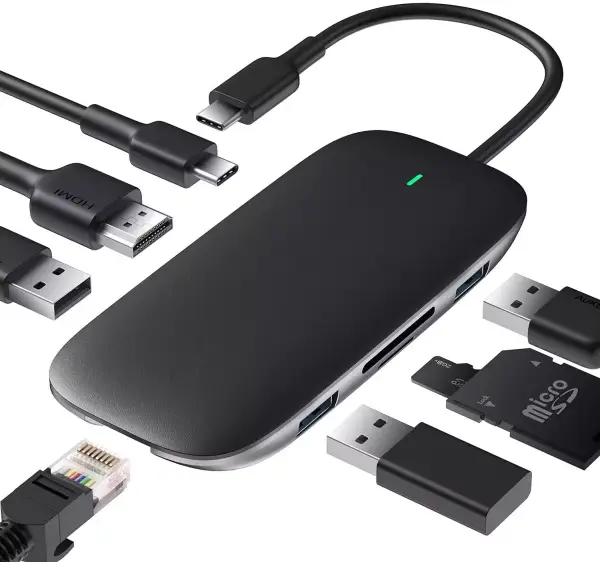 Hub USB C 8 en 1 Tipo-C Hub USB C 8 en 1 Tipo-C
