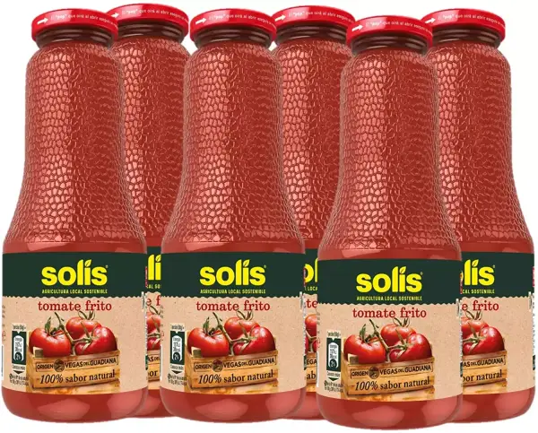 6x725g Tomate Frito Solis Frasco Cristal 6x725g Tomate Frito Solis Frasco Cristal