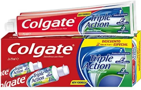 4x75ml Pasta de dientes Colgate Triple Acción 4x75ml Pasta de dientes Colgate Triple Acción
