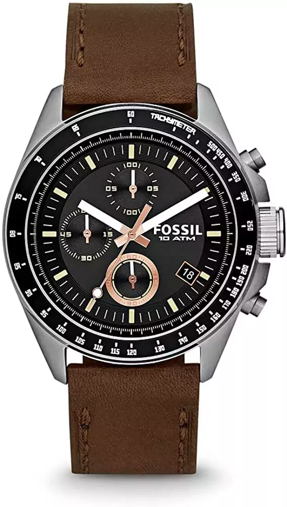 Reloj Fossil Hombre de cuero 10 ATM Reloj Fossil Hombre de cuero 10 ATM