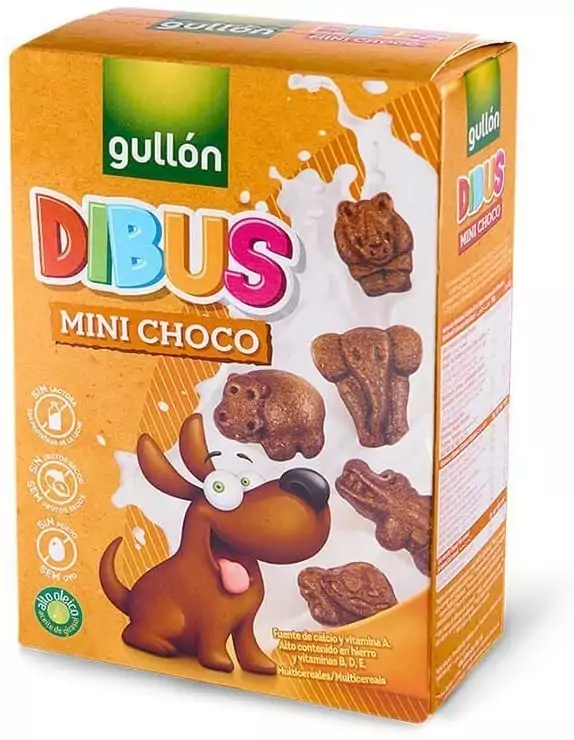 250g Gullón Galletas Chocolate Dibus Mini 250g Gullón Galletas Chocolate Dibus Mini