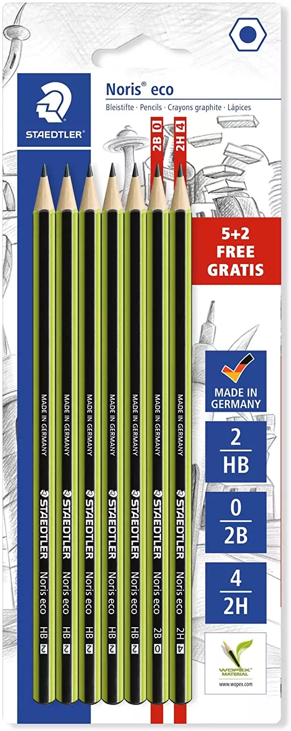 Blíster 7 Lápices Noris Eco Staedtler Blíster 7 Lápices Noris Eco Staedtler