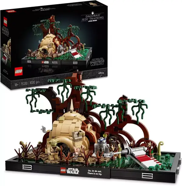 LEGO Star Wars Diorama: Entrenamiento Jedi en Dagobah con Yoda y Luke Skywalker, LEGO Star Wars Diorama: Entrenamiento Jedi en Dagobah con Yoda y Luke Skywalker,