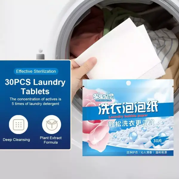 30x Láminas de detergente para la ropa 30x Láminas de detergente para la ropa